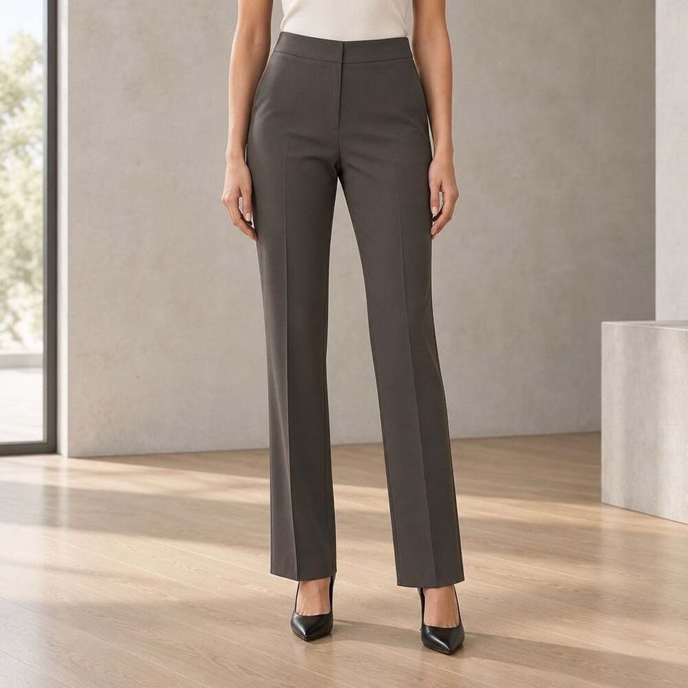 Lafayette 148 New York Pants Size 8 Gray Trouser Slacks